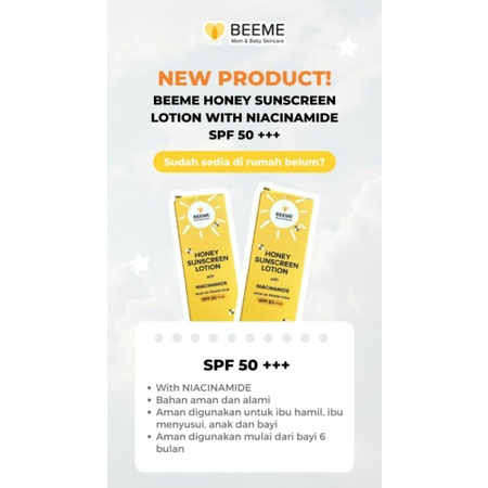 Beeme sunscreen SPF 50 +++ dengan niacinamide | sunscreen anak | beeme sunscreen anak |suncren