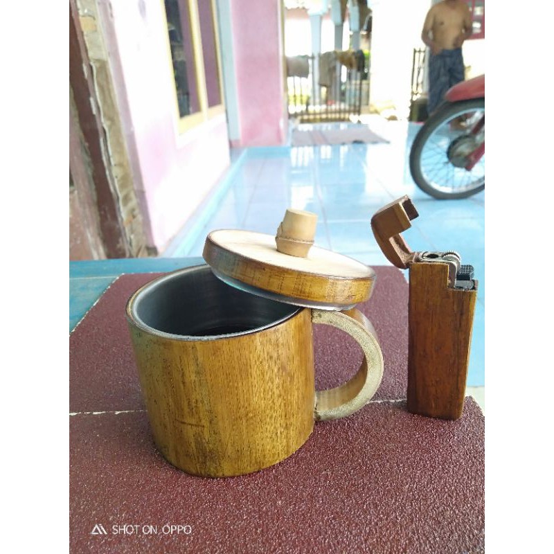 mug stenlis de bambu unik