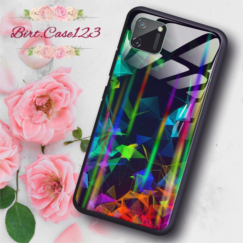 BC Case casing gambar ABSTRAK back case glass aurora oppo a3s a31 a7 f9 a5s a71 a83 f1 f5 f7 a91 etc