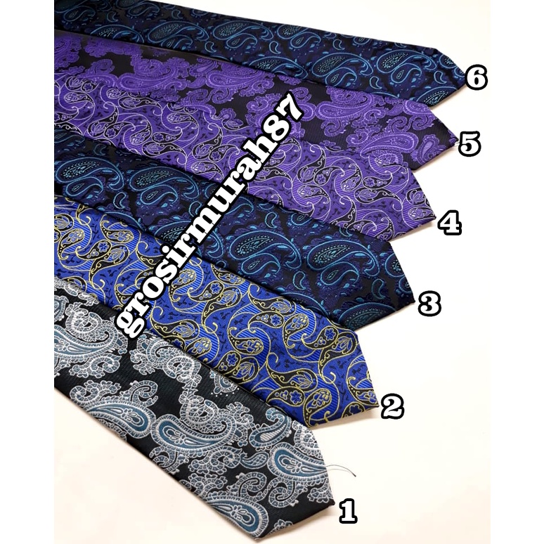 Dasi Batik  Bahan Polyester Tebal Lebar 3 Inch Atau 7 - 8 Cm