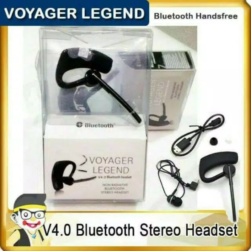 Headset bluetooth Voyager legend stereo bass earphone