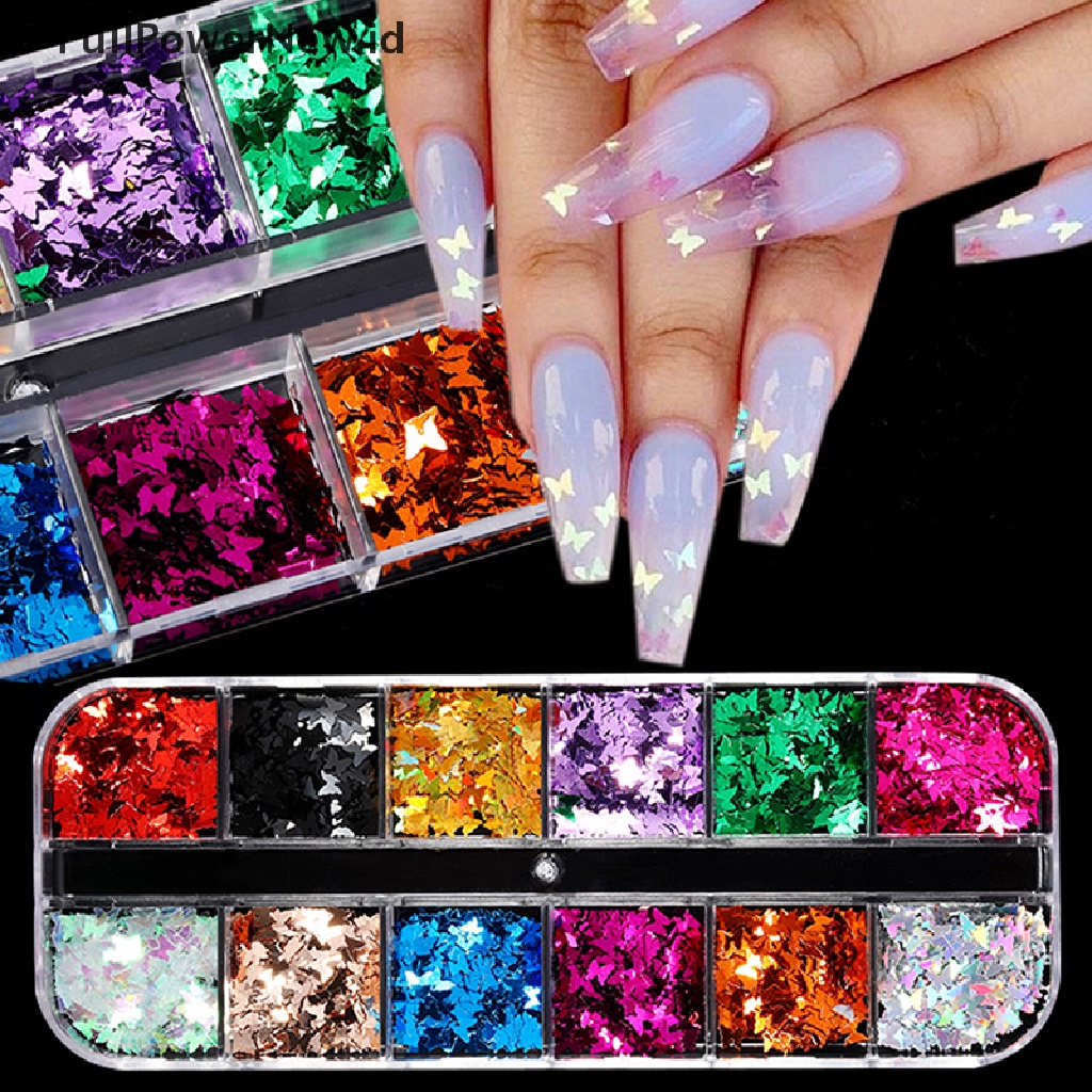 Sequin Glitter Flakes Holografik Warna-Warni Ukuran 5g Untuk Dekorasi Nail Art