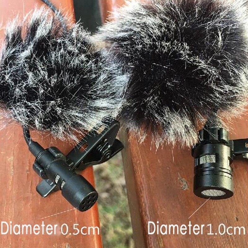 Windscreen Furry Wind Filter Sarung Busa Bulu Mic Microphone Lavalier