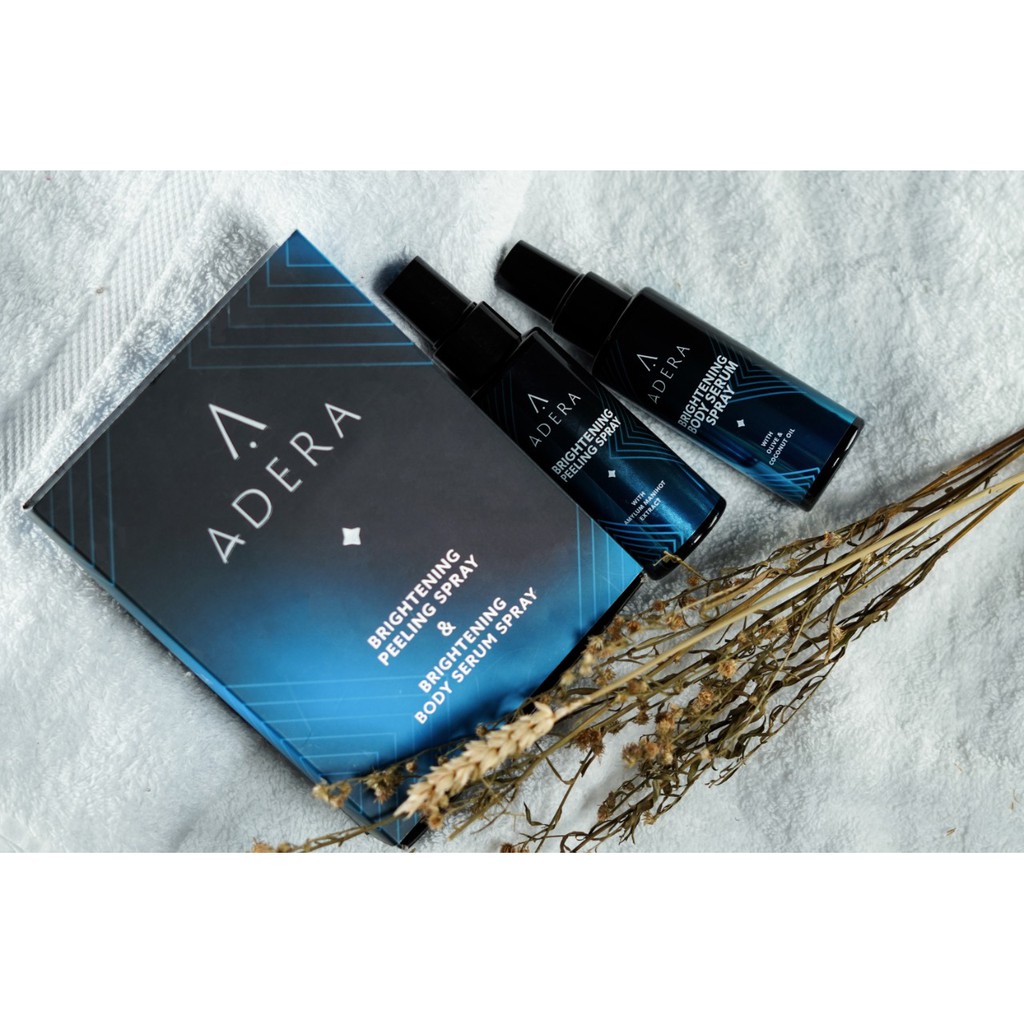 ADERA Brightening Peeling Spray & Brightening Body Serum Spray