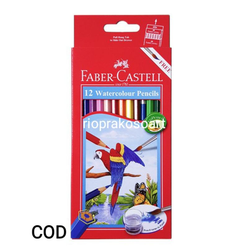 

Pensil Warna Faber Castell Watercolour isi 12 warna