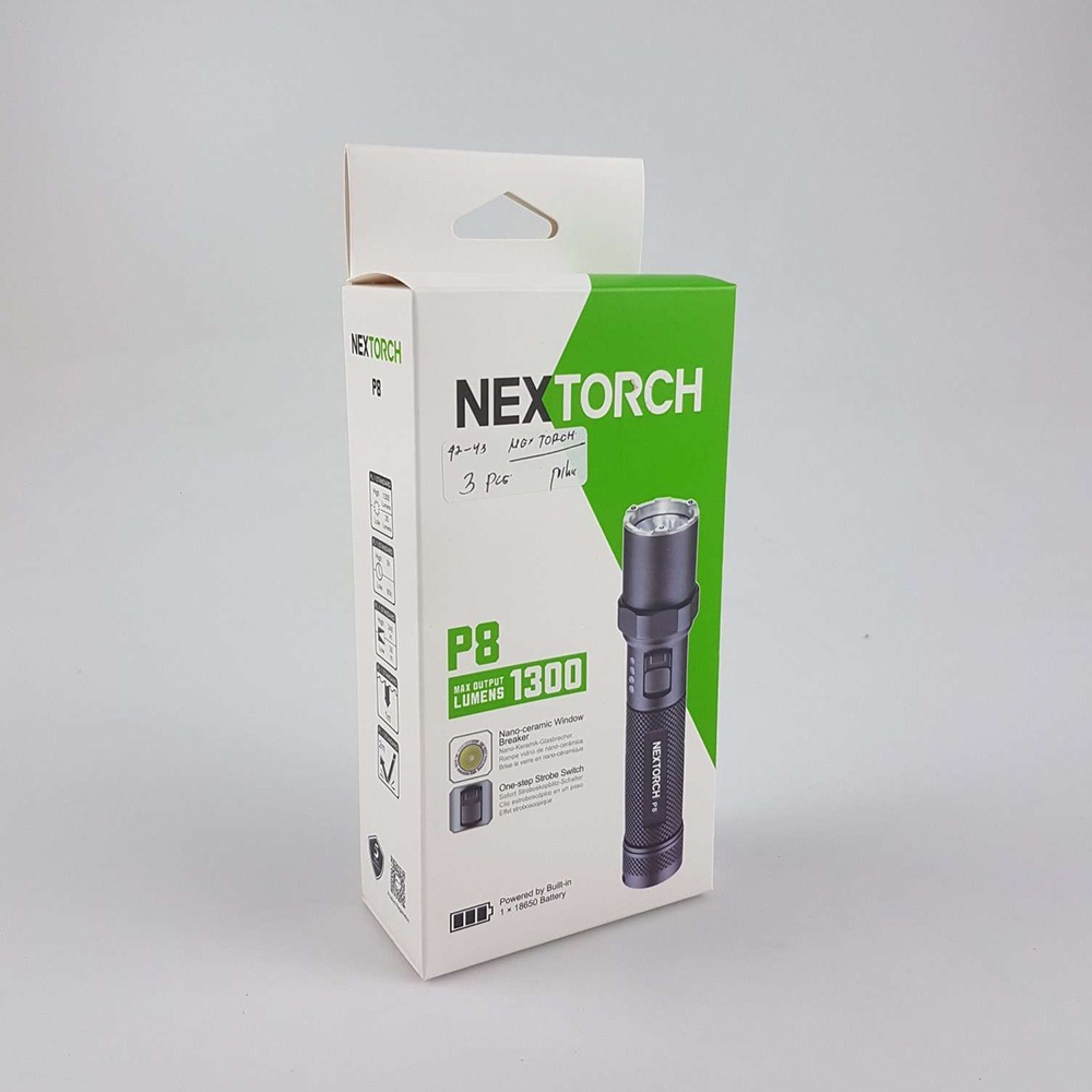 NEXTORCH Senter LED Flashlight Osram P9 1300 Lumens - P8 - Black