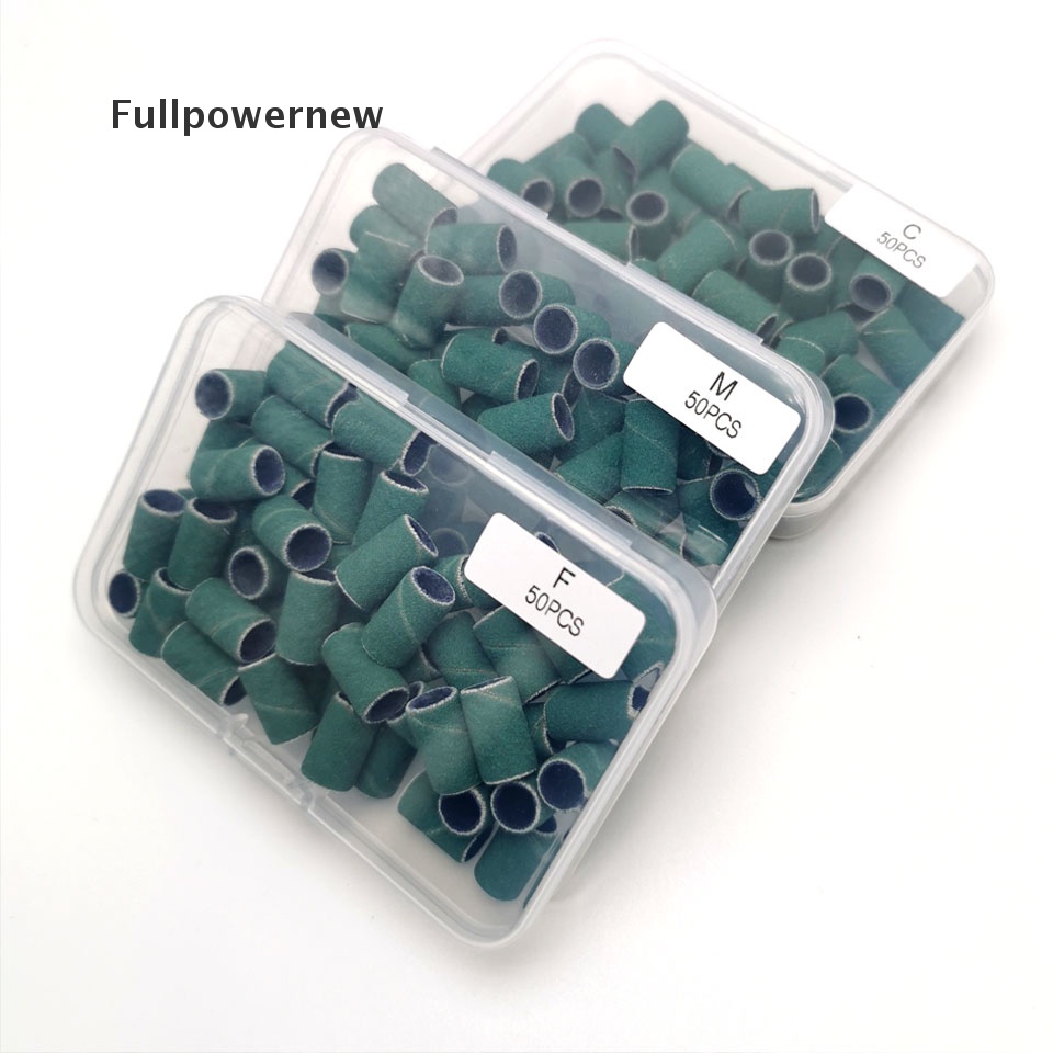 [FULL] 50pcs Sanding Bands Drill Bit Accessories Gel Removal Nail Care Polishing Tool