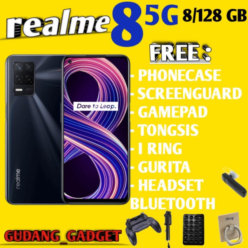 REALME 8 5G 8/128 RAM 8GB ROM 128GB GARANSI RESMI | Shopee