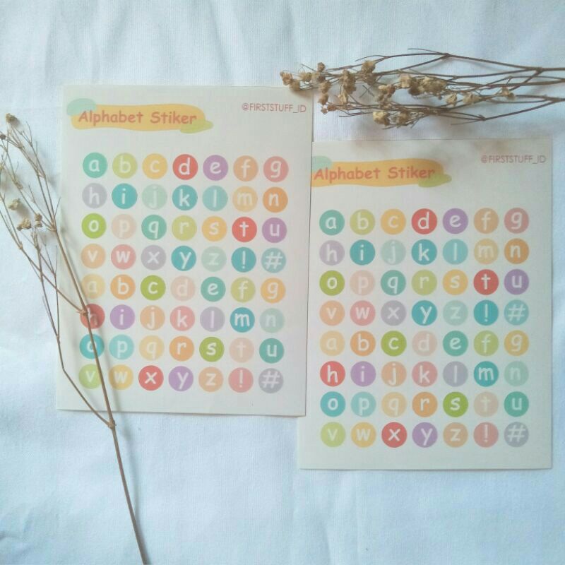 

Stiker Bujo | Stiker Alphabet | Confetti Stiker