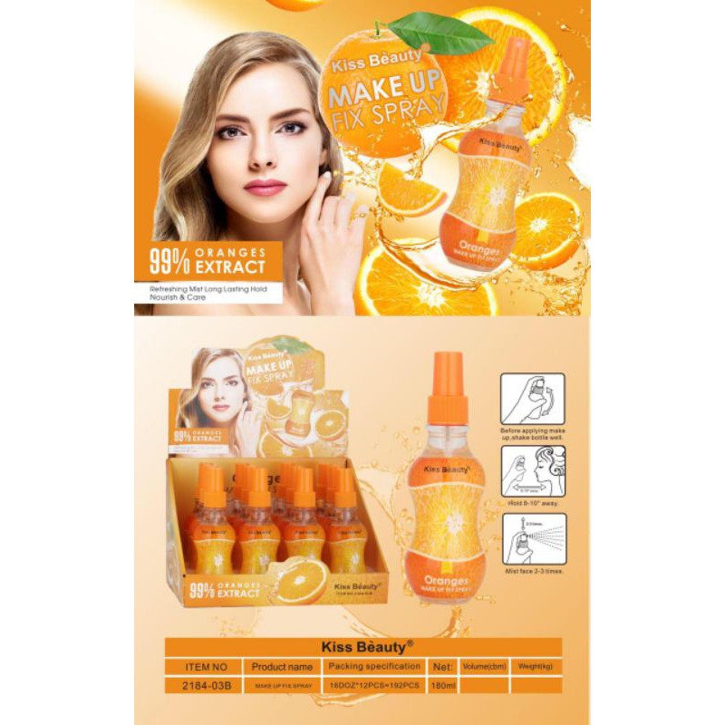 TERMURAH MAKE UP SPRAY PEACH STAR SHINE  | FRUIT KISS BEAUTY  ISI 110ML  | 180ML NO.2184 | 2188