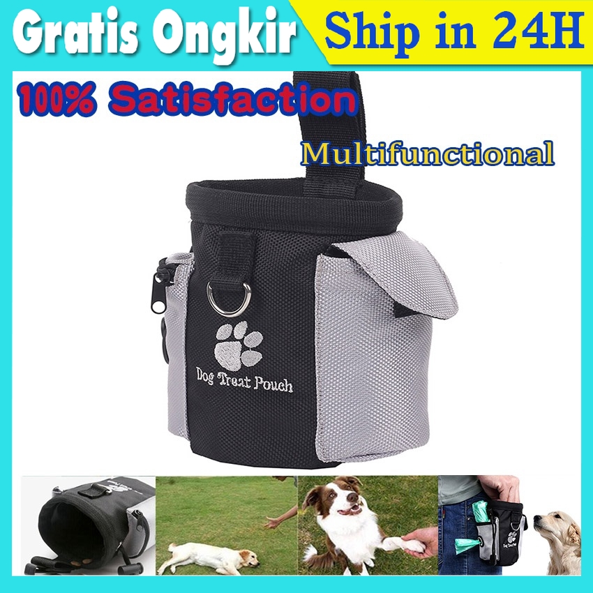 Latihan Kantong Anjing Berjalan Mengobati Makanan Camilan Tas Luar Persediaan Hewan Pet Treat Pouch