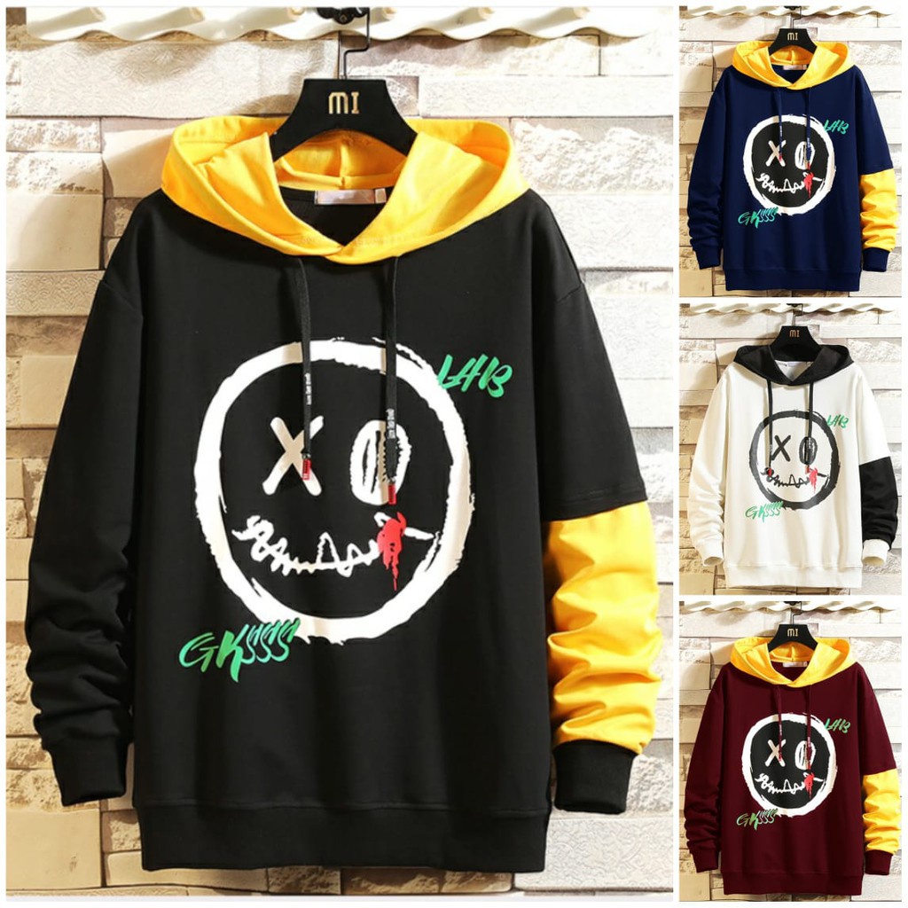 FORTGLASS XO SWEATER HODIE RAJUT JUMPER POLOS PRIA LENGAN PANJANG