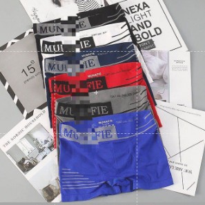 HOHO_HWANG (C-48) COD Baru-Dikirim jakarta BOXER Pria munafie Kolor CD Underwear Man Daleman Cowok-C-48 biru tua