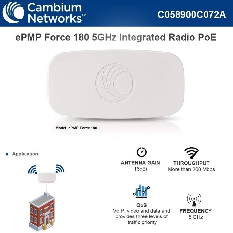 Cambium Network ePMP Force 180 Integrated Radio