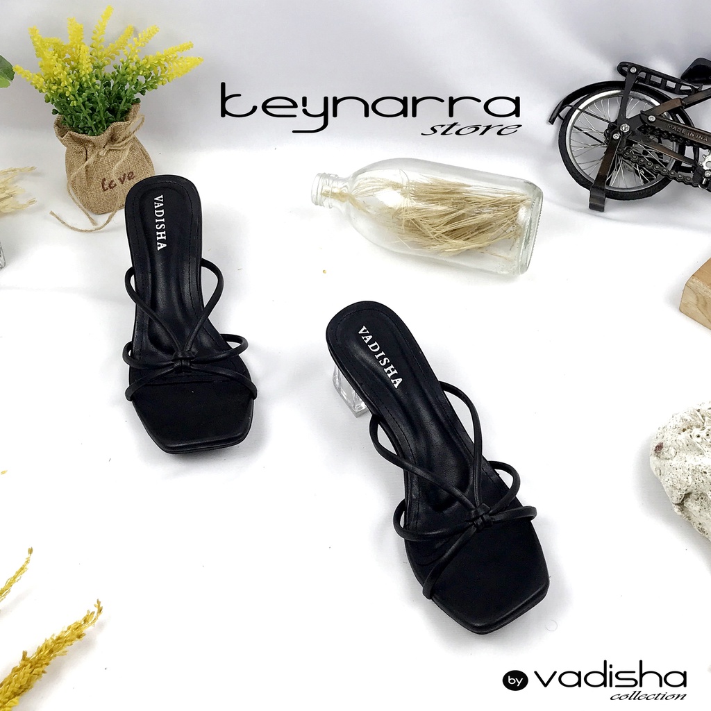 VADISHA MONA Sendal Wanita, Sendal Heels/ Sendal Hak Kaca 5cm CM-305 By.Keynarra Store