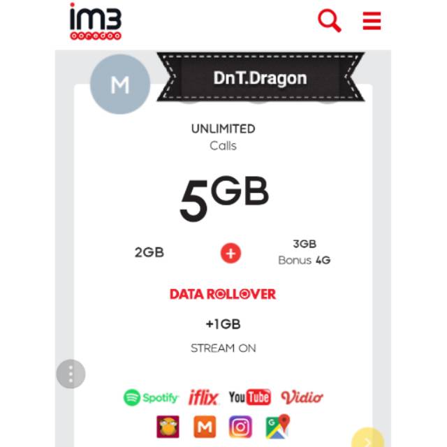 Freedom Combo M indosat