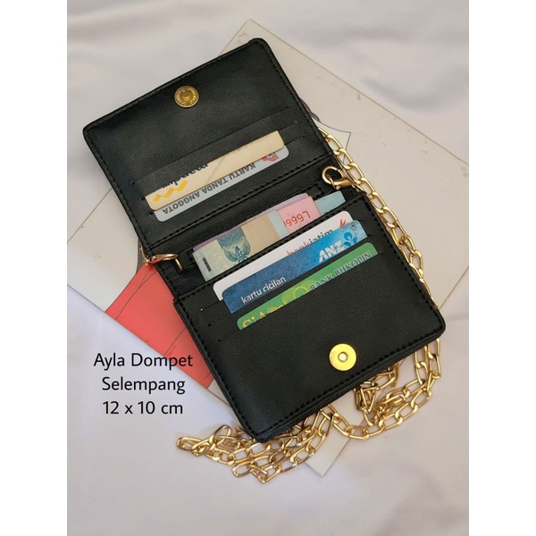 Ayla Dompet Lipat Selempang Rantai Wanita