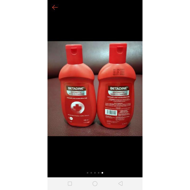 Betadine Antiseptik Skin Cleanser Cair 60ml 100ml