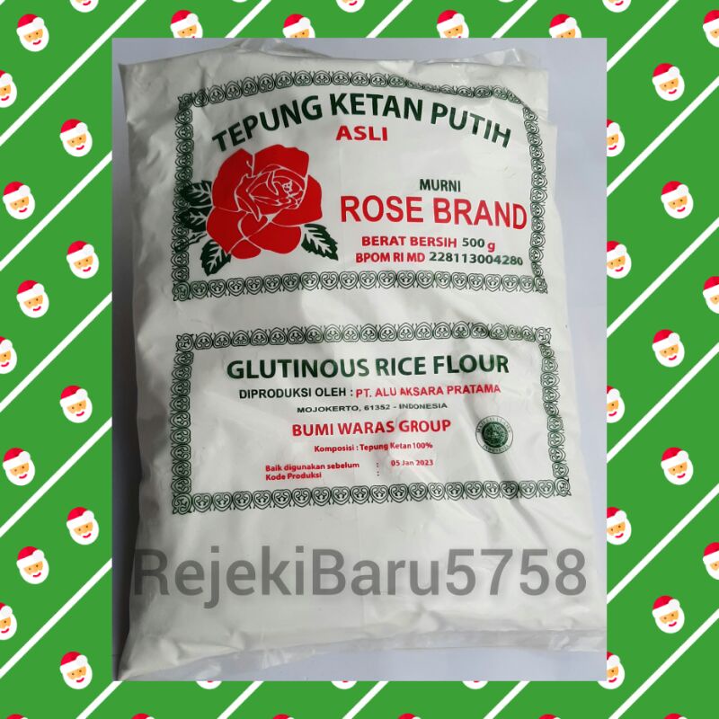 

Tepung Ketan Putih Rose Brand 500gr