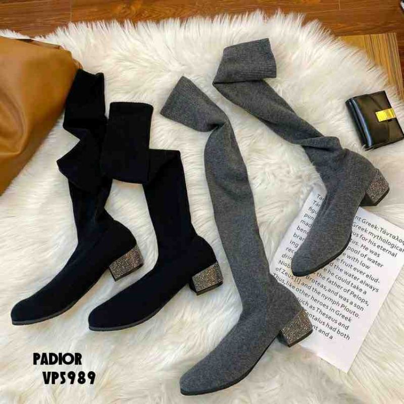 Boots winter overknee elastic PADIOR SHOES heels diamond VP5989