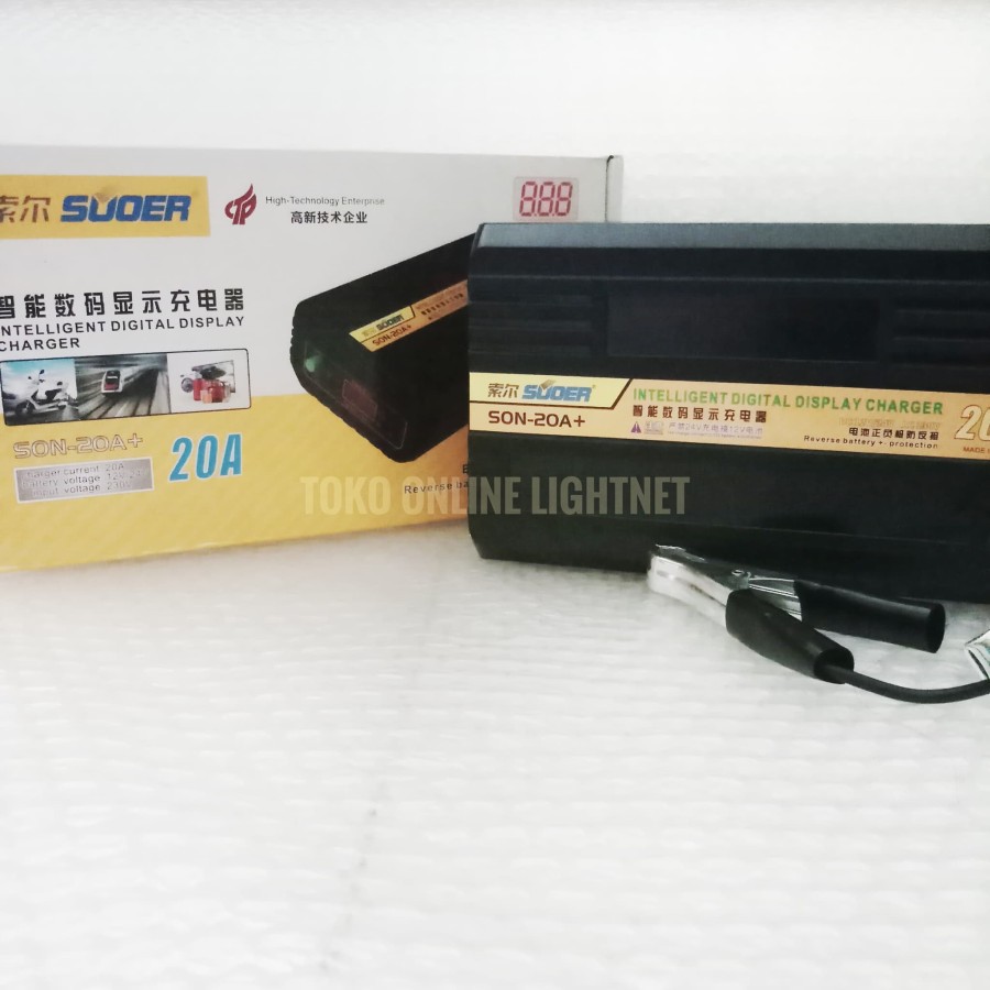 Charger Accu Cas Aki 12v 24v 20a Auto Cut Off