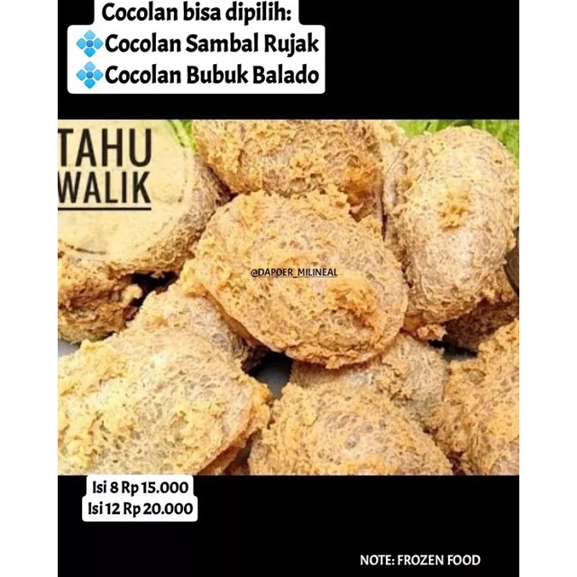 

Tahu Walik dapoer milenial| daging ayam origianal| homemade