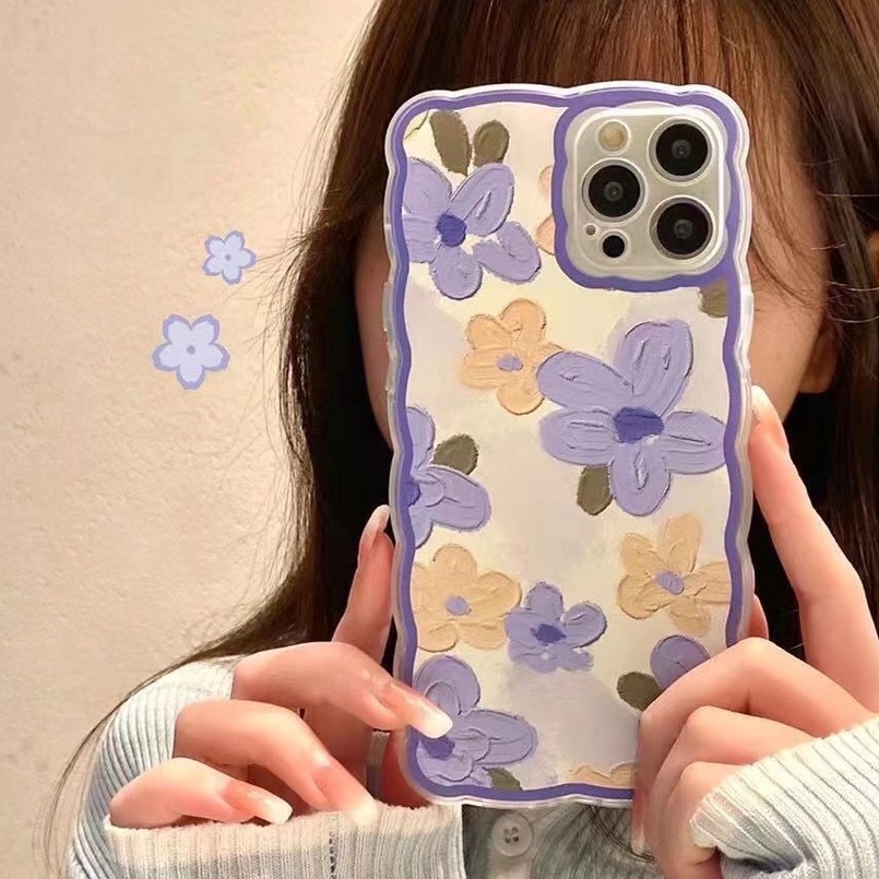 Soft Case Silikon TPU Transparan Motif Bunga Untuk IPhone 12 13 Se 2020 6 6S 7 8 Plus X XS XR 11 Pro Max