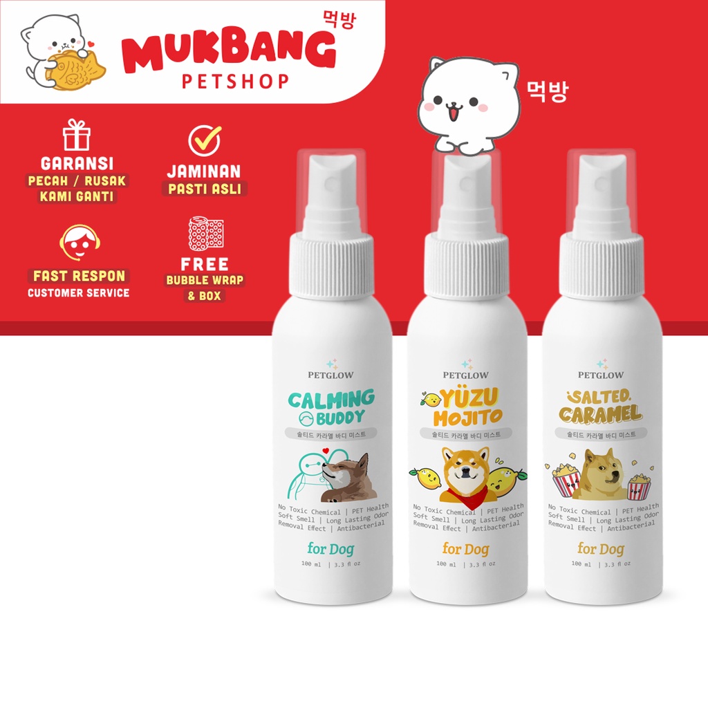 Parfum Anjing Body Mist Grooming Dog Premium Pet Parfume For Dog Pencegah Rambut Rontok Antibacterial Spray Anti Jamur Pelembut Bulu Anjing Pewangi Anjing Kitten Adult by Petglow