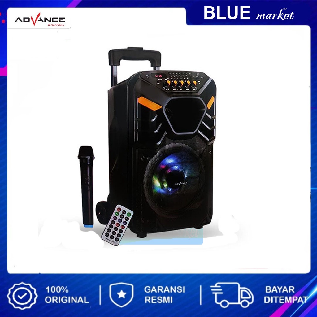 Speaker Bluetooth Advance K881 Speaker PA Hi Fi Portable KARAOKE