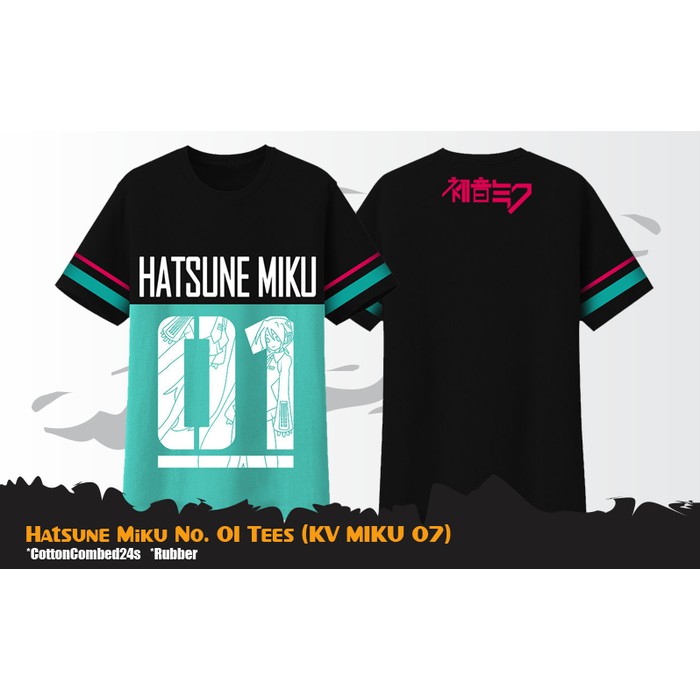 Kaos Anime Vocaloid Hatsune Miku T-Shirt - KV MIKU 07
