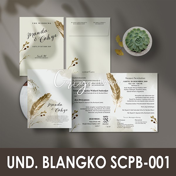 SCPB-001 GRIYA CARD | UNDANGAN BLANKO MURAH | Blangko Undangan | Griya Blangko | Undangan Blangko Pr