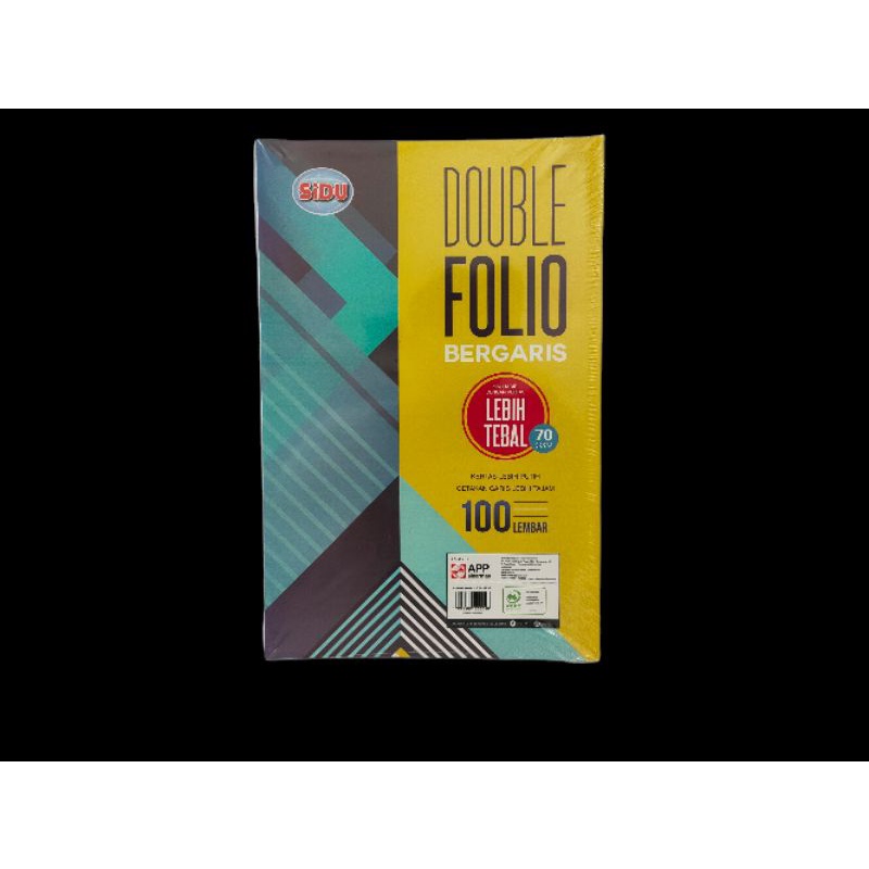 

Double Folio Garis Sinar Dunia 70gram 100 lembar