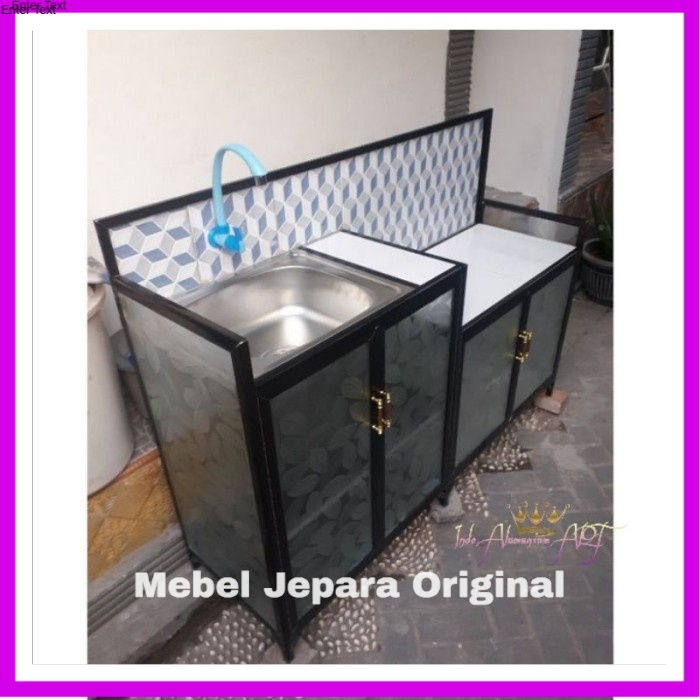 Wastafel Meja Kompor Rak Piring Mebel Aluminium Murah