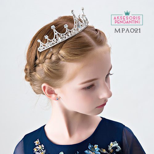 Mahkota Rambut Pesta Queen Anak l Aksesoris Crown Tiara Putri- MPA021