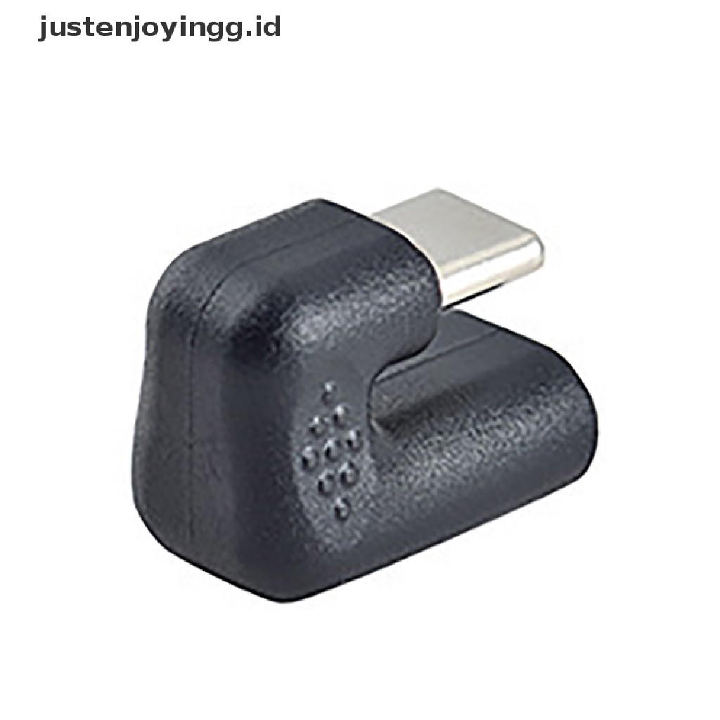 // justenjoyingg.id // 180 Degree Right Angle USB 3.1 Type C Male To Female USB-C Converter Adapter ~