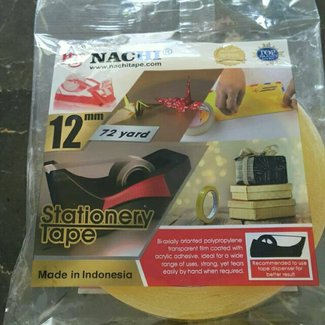 

Lakban selotip st nachi 1/2 × 72 stationery tape murah berkualitas