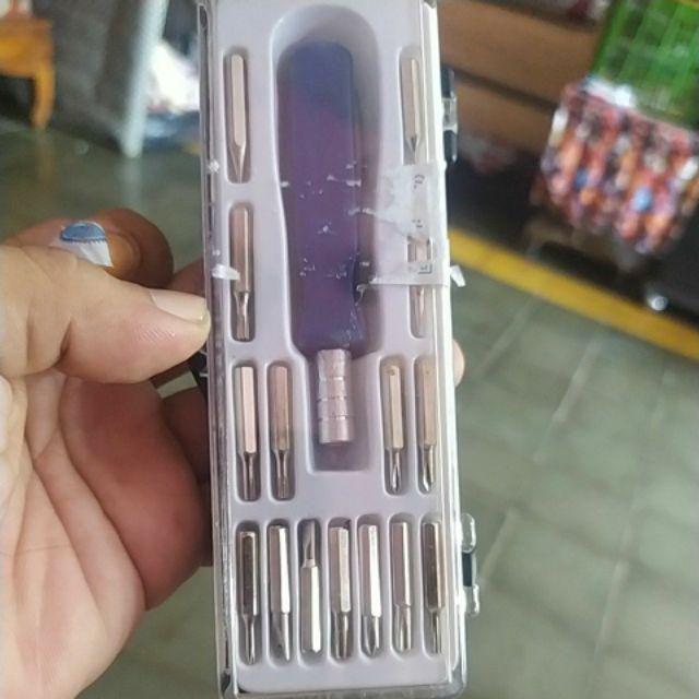 Obeng Set 16 Pcs Screwdriver Student Tool Kit Set 16 In 1 Tools Kit Obeng Multifungsi M519 Murah