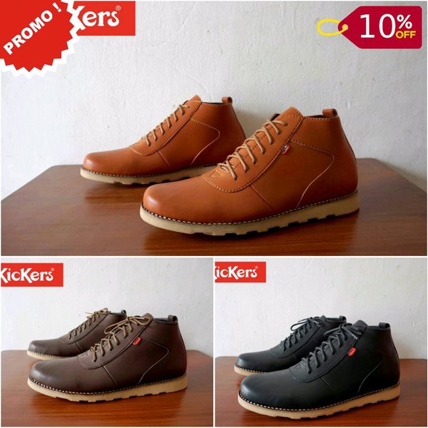 Seller Store Sepatu Pantofel Pantufel Pria SEPATU PRIA CASUAL KICKERS BUTTERFLY KULIT ASLI ORIGINAL