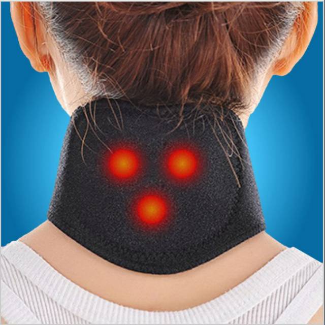 Terapi Leher Magnetic Tourmaline Therapy Neck Massager - Black