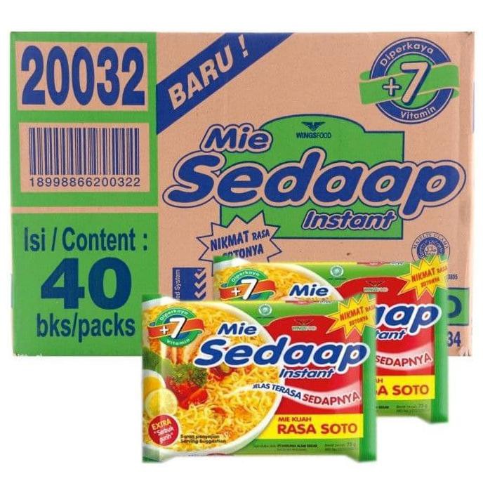 

Terlaris# Mie Instan Mie Sedap Rasa Soto (40 Pcs)