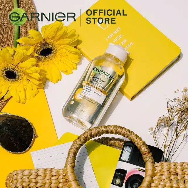 Garnier Micellar Water Oil Infused Skin Care - 125 ml - 400 ml (Pembersih Wajah Dan Makeup Waterproof)