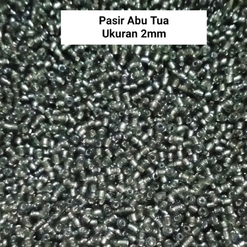 Manik Mote Payet  Pasir 10 gram - Abu Tua Kaca