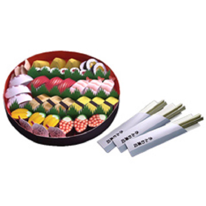 DIY Papercraft 3D Makanan Jepang Sushi