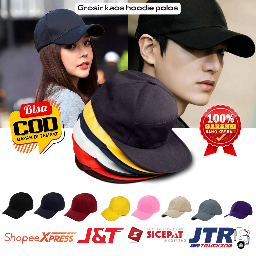 Promo COD Grosir topi polos murah/termurah topi polos baseball ring besi distro/topi polos bahan twill murah korean style BTS Army NCT Hits Kekinian