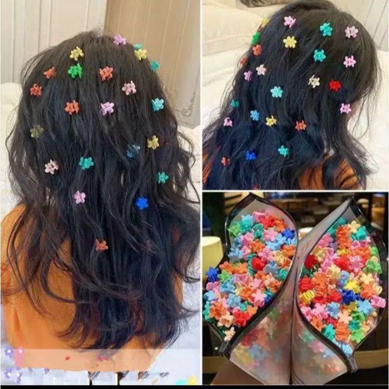 (isi 12 dan 60pcs  )JEPIT RAMBUT ANAK LUCU COLORFUL