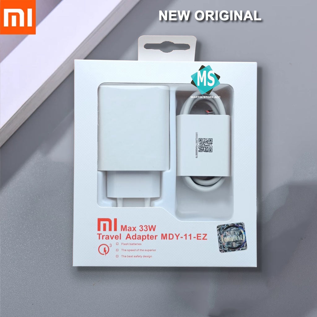 CHARGER XIAOMI TURBO Redmi Note 9 Pro / Note 10 Pro / Note 10S / Poco X3 NFC / Poco F3 27W &amp; 33W Original