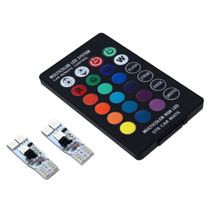LAMPU LED SENJA T10 REMOTE WARNA WARNI