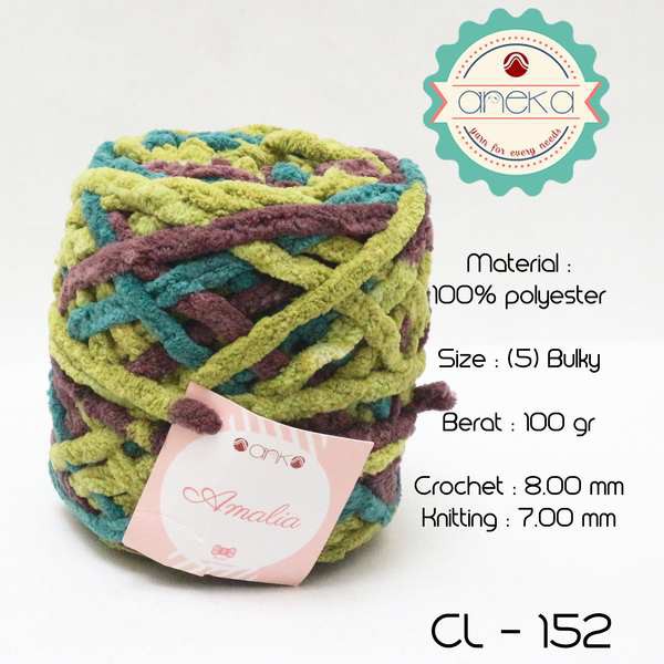 Benang Rajut Chenille Midi Amalia Yarn 4 152