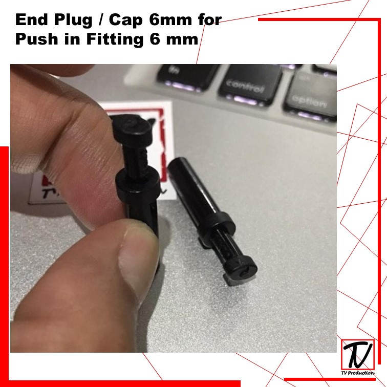 End Plug / Cap 6mm for Push in Fitting 6mm