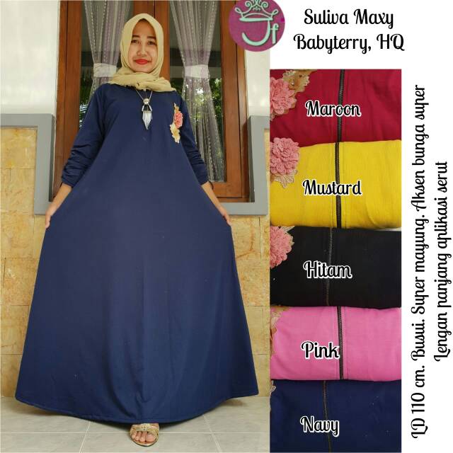 Gamis bebyterry tempela bunga